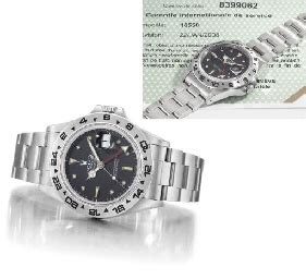 Rolex. An extremely rare and unusual stainless steel self